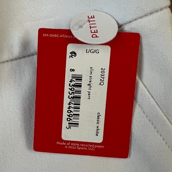 NEW Spanx Slim Straight Ankle Stretch Smoothing Pants Ultimate Opacity in White - Picture 14 of 16